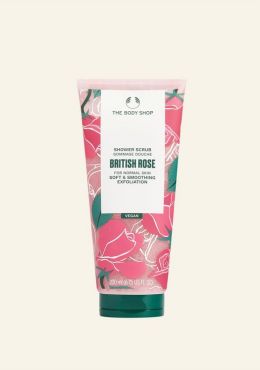 British Rose Shower Scrub 