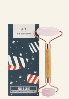 Rose & Shine Rose Quartz Dual Ended Facial Roller
